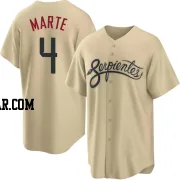 Ketel Marte Youth Arizona Diamondbacks Gold Replica 2021 City Connect Cool Base Jersey