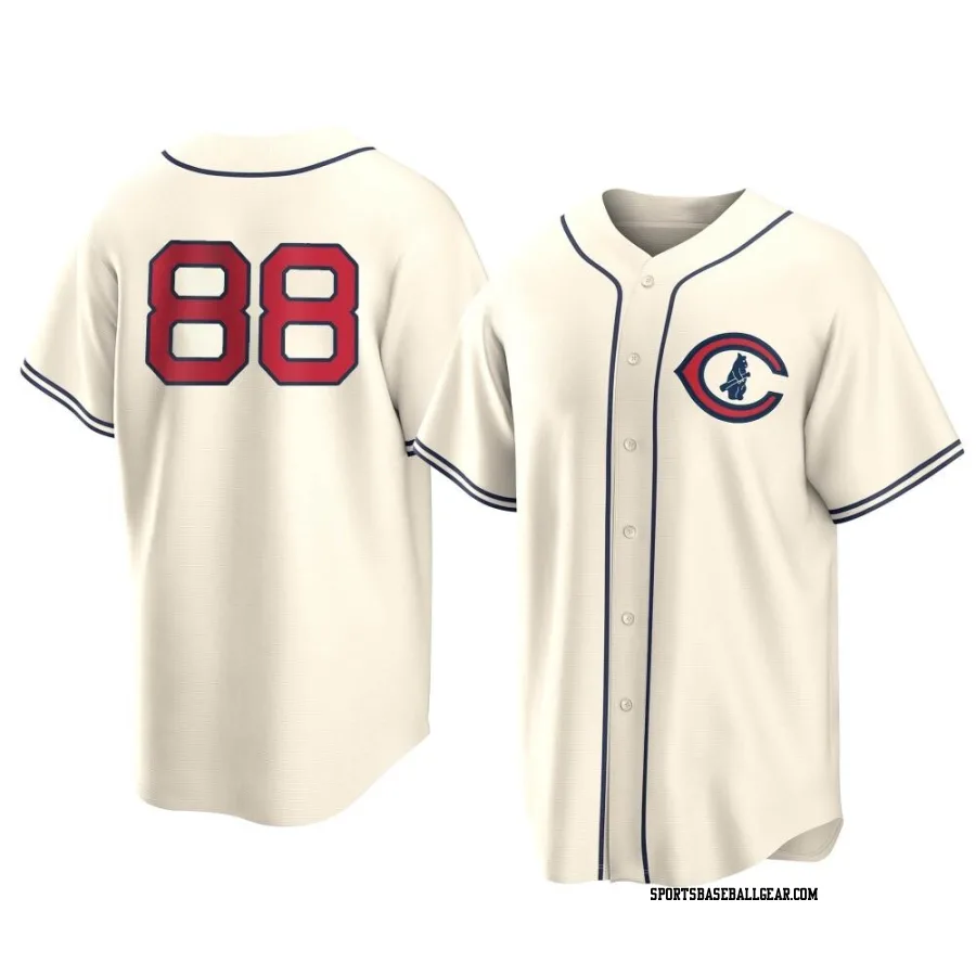 Kevin Alcantara Youth Chicago Cubs Cream Replica 2022 Field Of Dreams Jersey