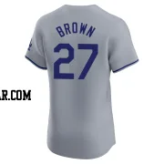 Kevin Brown Men's Los Angeles Dodgers Gray Elite Road Jersey