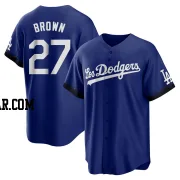 Kevin Brown Men's Los Angeles Dodgers Royal Replica 2021 City Connect Jersey