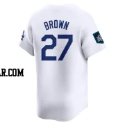Kevin Brown Men's Los Angeles Dodgers White Limited 2024 World Tour Seoul Series Home Jersey