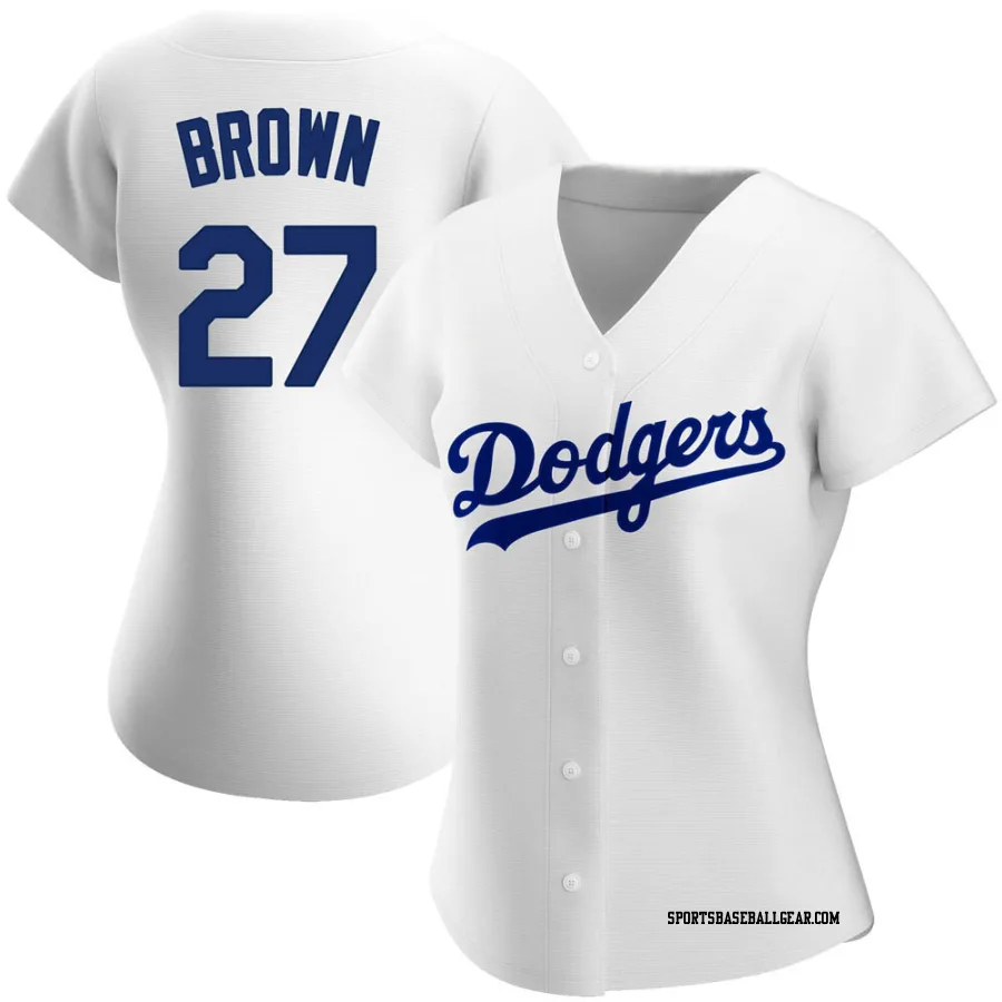 Kevin Brown Women's Los Angeles Dodgers White Replica Home Jersey