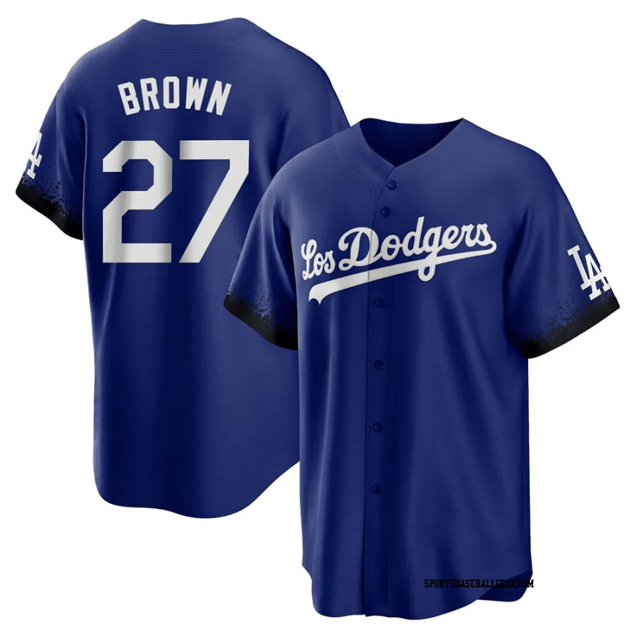 Kevin Brown Youth Los Angeles Dodgers Royal Replica 2021 City Connect Jersey
