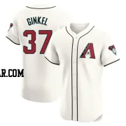 Kevin Ginkel Men's Arizona Diamondbacks Cream Elite Home Jersey