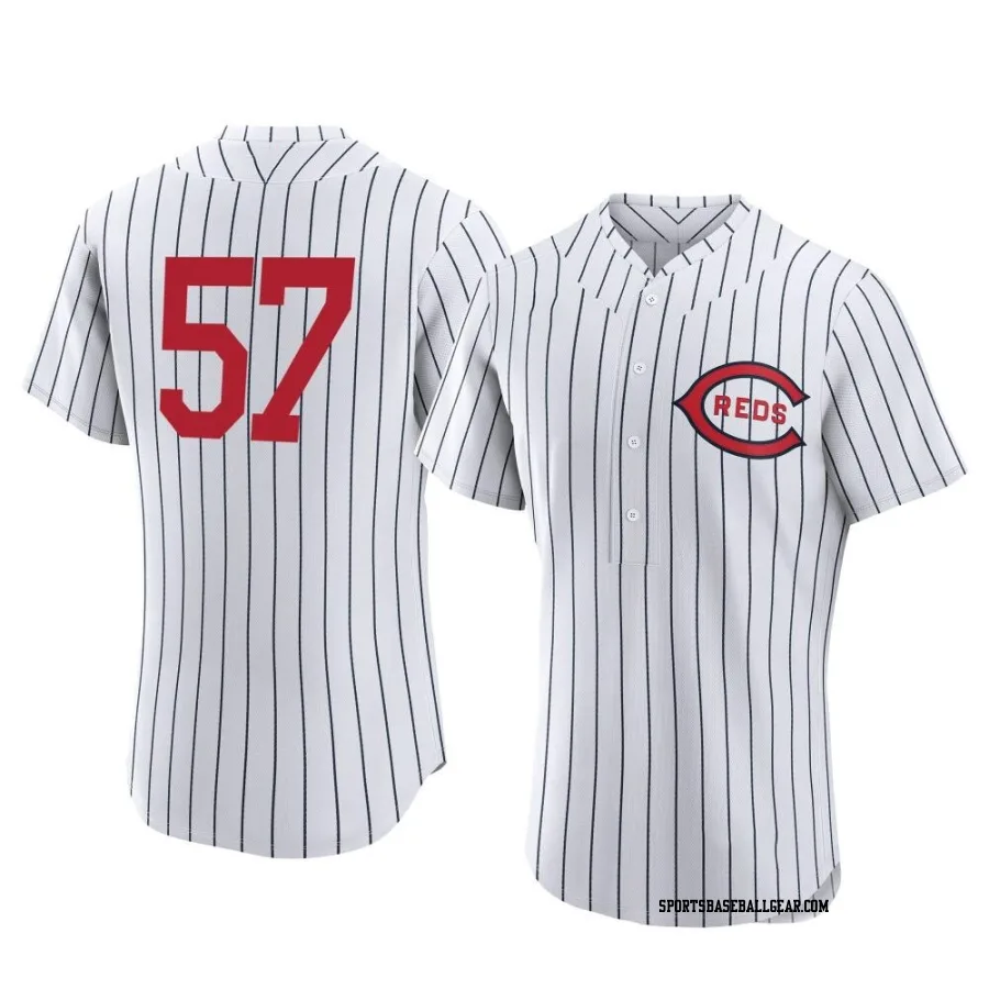 Kevin Herget Men's Cincinnati Reds White Authentic 2022 Field Of Dreams Jersey