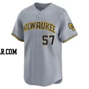Kevin Herget Men's Milwaukee Brewers Gray Limited Away Jersey