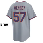 Kevin Herget Youth New York Mets Gray Replica Away 2.0 Jersey