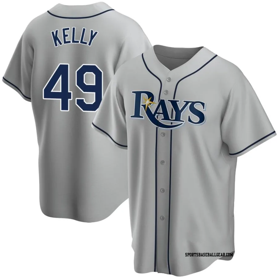 Kevin Kelly Youth Tampa Bay Rays Gray Replica Road Jersey