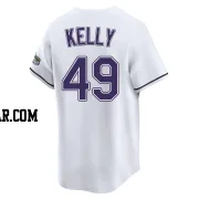 Kevin Kelly Youth Tampa Bay Rays White Limited Throwback Cooperstown Jersey