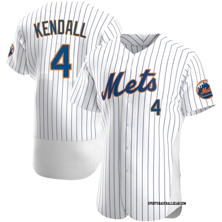 Kevin Kendall Men's New York Mets White Authentic Home Jersey