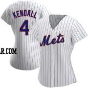 Kevin Kendall Women's New York Mets White Replica Home Jersey