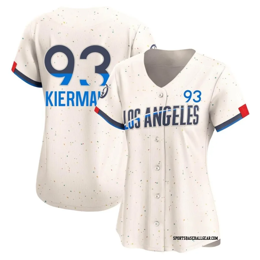 Kevin Kiermaier Women's Los Angeles Dodgers Cream Limited 2024 City Connect Jersey