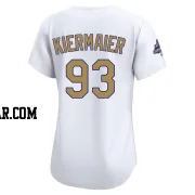 Kevin Kiermaier Women's Los Angeles Dodgers Gold Limited White 2025 Collection Jersey