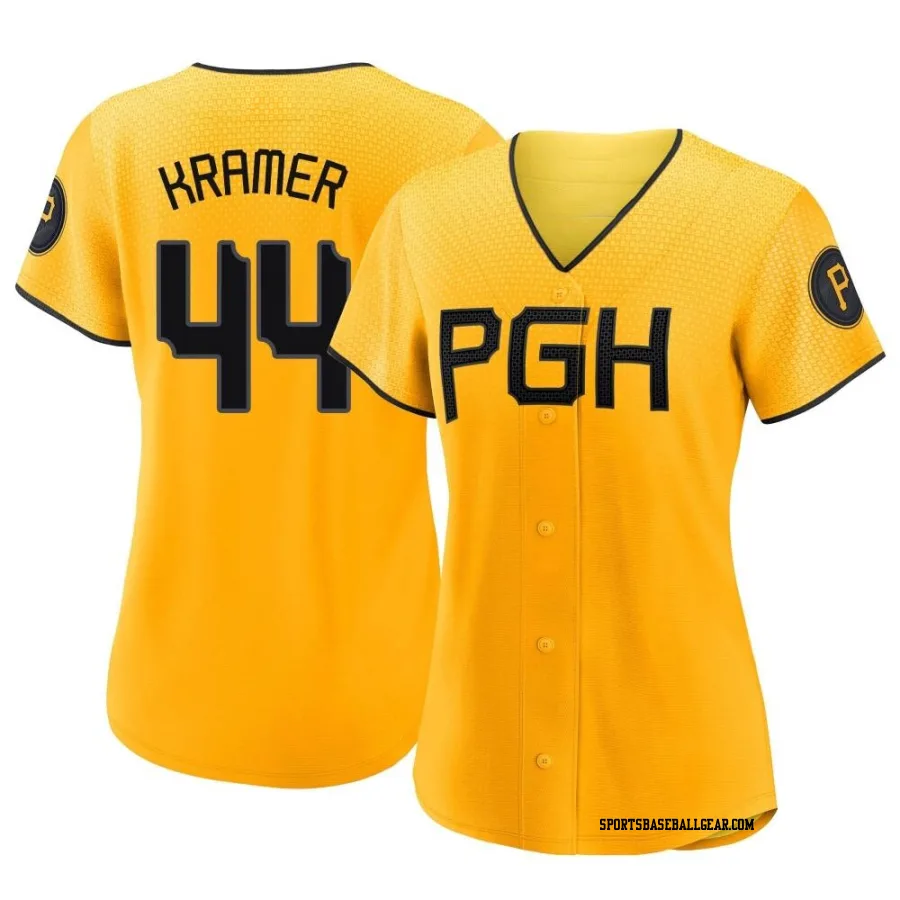 Kevin Kramer Women's Pittsburgh Pirates Gold Authentic 2023 City Connect Jersey