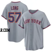 Kevin Long Youth New York Mets Gray Replica Away 2.0 Jersey