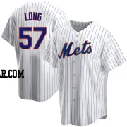 Kevin Long Youth New York Mets White Replica Home Jersey