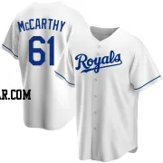 Kevin McCarthy Men's Kansas City Royals White Replica Home Jersey