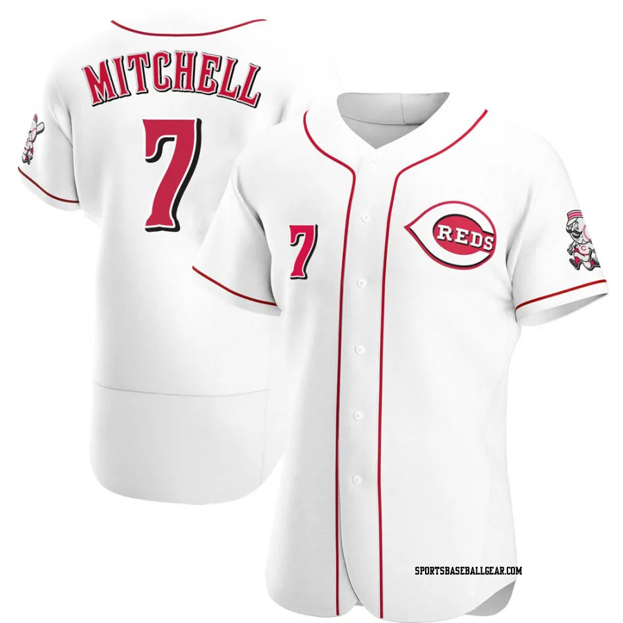 Kevin Mitchell Men's Cincinnati Reds White Authentic Home Jersey