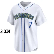 Kevin Mitchell Men's Seattle Mariners White Limited Throwback Cooperstown Collection Jersey