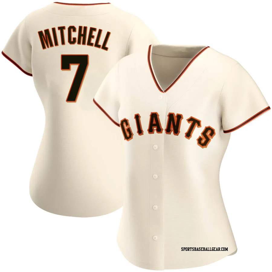Kevin Mitchell Women's San Francisco Giants Cream Authentic Home Jersey