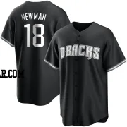 Kevin Newman Men's Arizona Diamondbacks Black/White Replica Jersey