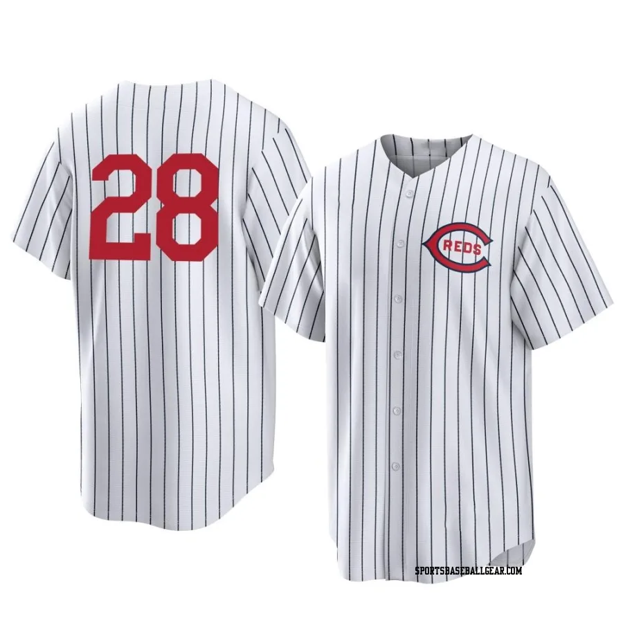 Kevin Newman Youth Cincinnati Reds White Replica 2022 Field Of Dreams Jersey