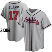 Kevin Pillar Men's Atlanta Braves Gray Replica Road Jersey