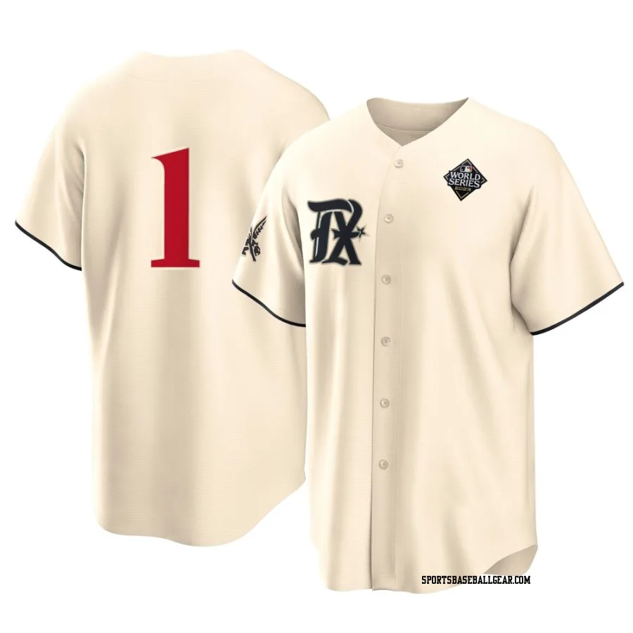 Kevin Pillar Men's Texas Rangers Cream Replica 2023 City Connect 2023 World Series Jersey