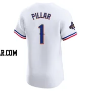 Kevin Pillar Men's Texas Rangers Gold Elite White 2024 Collection Jersey