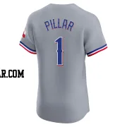 Kevin Pillar Men's Texas Rangers Gray Elite Road Jersey