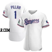 Kevin Pillar Men's Texas Rangers White Authentic Home Jersey