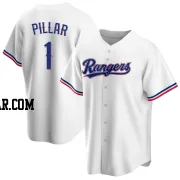 Kevin Pillar Men's Texas Rangers White Replica Home Jersey