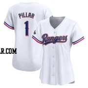 Kevin Pillar Women's Texas Rangers Gold Limited White 2024 Collection Jersey