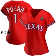 Kevin Pillar Women's Texas Rangers Red Authentic Alternate 2023 World Series Jersey