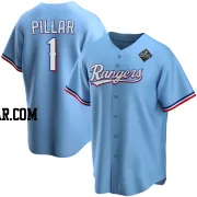 Kevin Pillar Youth Texas Rangers Light Blue Replica Alternate 2023 World Series Jersey