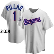 Kevin Pillar Youth Texas Rangers White Replica Home Cooperstown Collection 2023 World Series Champions Jersey