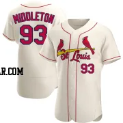 Keynan Middleton Men's St. Louis Cardinals Cream Authentic Alternate Jersey