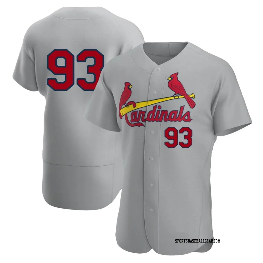 Keynan Middleton Men's St. Louis Cardinals Gray Authentic Road Jersey