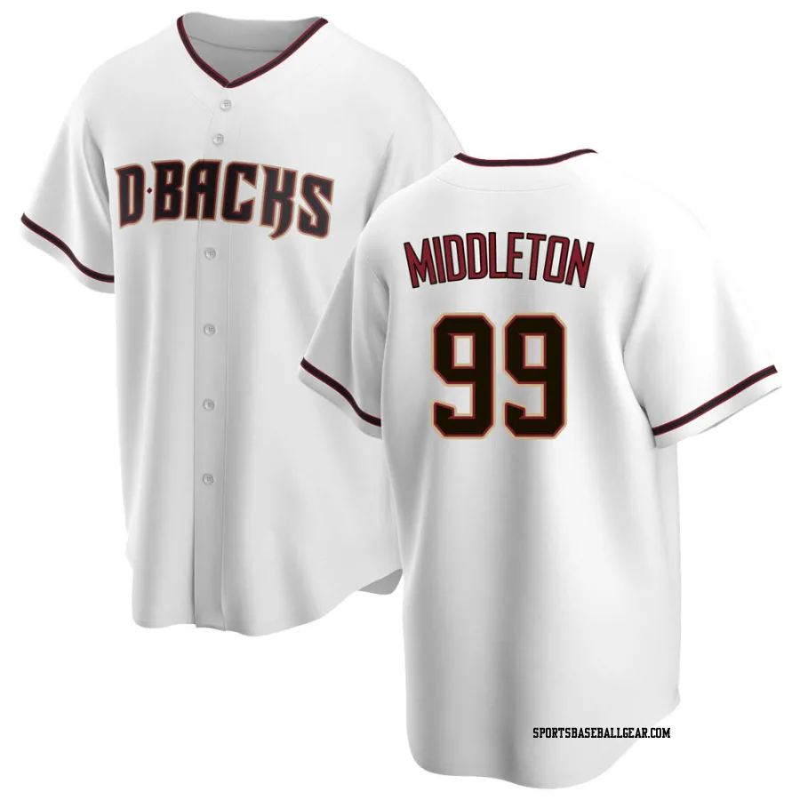 Keynan Middleton Youth Arizona Diamondbacks White Replica Home Jersey