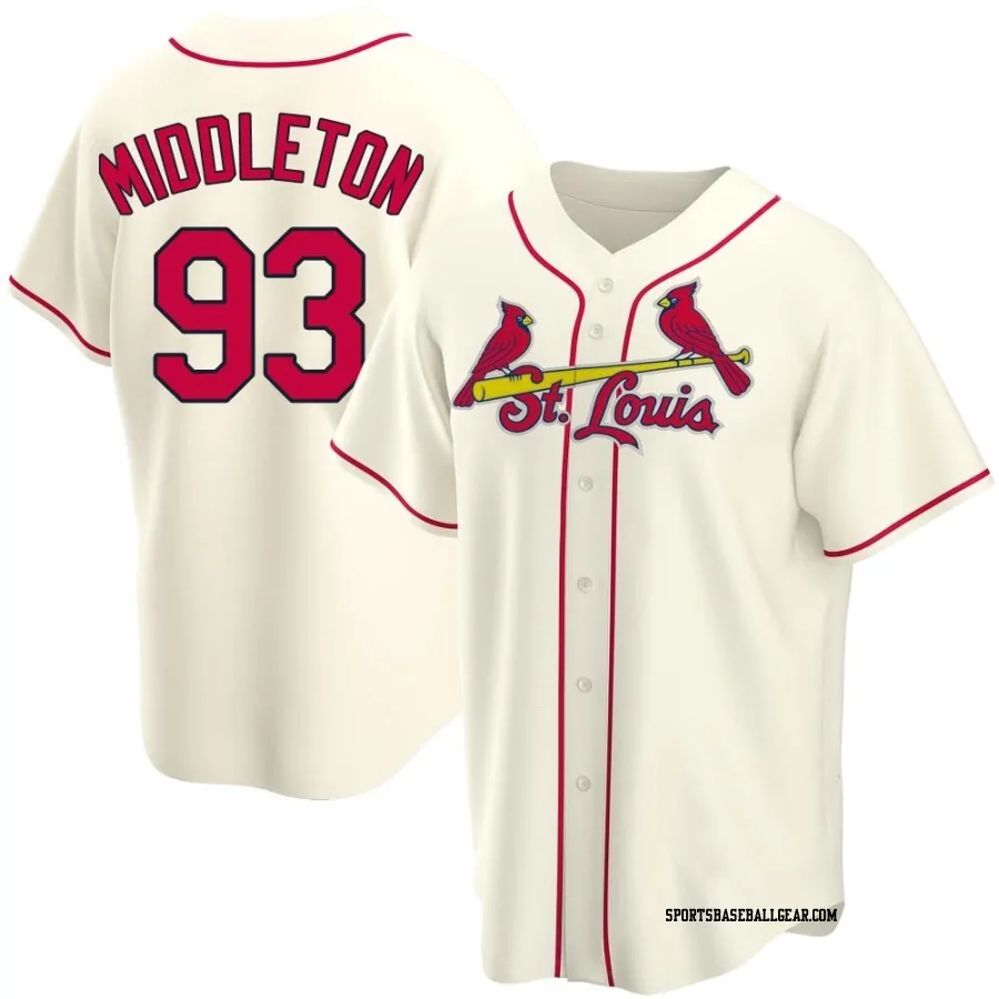 Keynan Middleton Youth St. Louis Cardinals Cream Replica Alternate Jersey