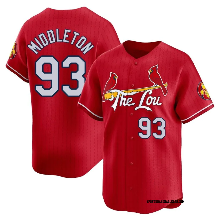 Keynan Middleton Youth St. Louis Cardinals Red Limited 2024 City Connect Jersey