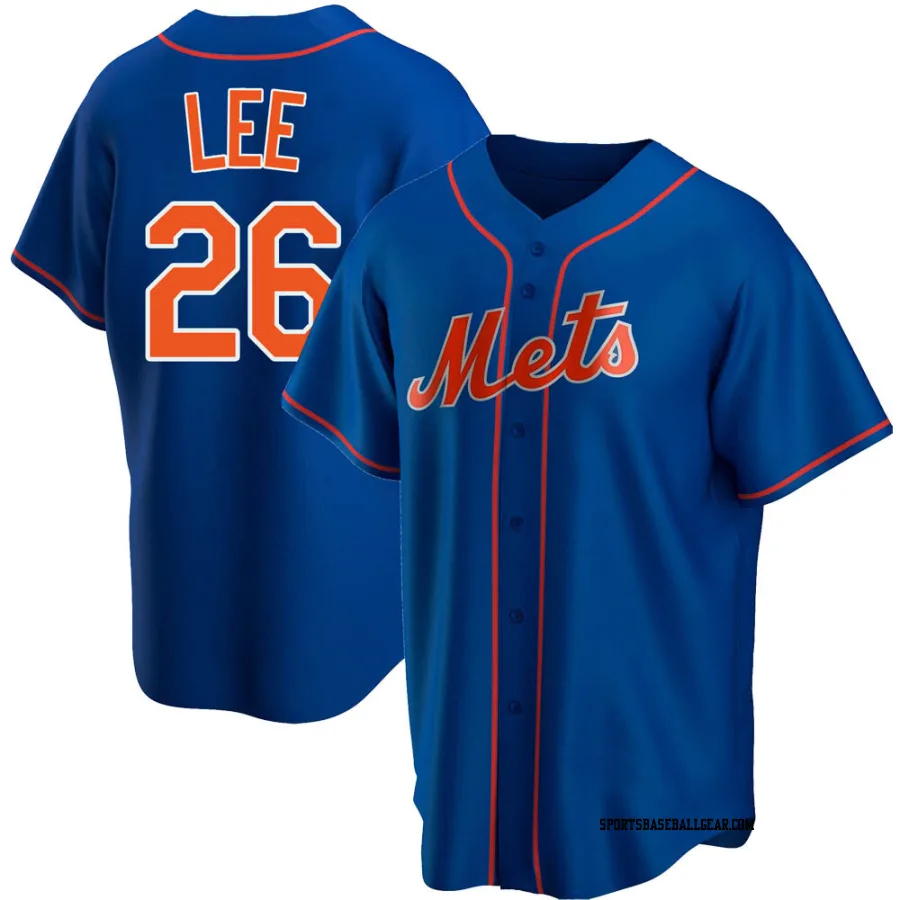 Khalil Lee Youth New York Mets Royal Replica Alternate Jersey
