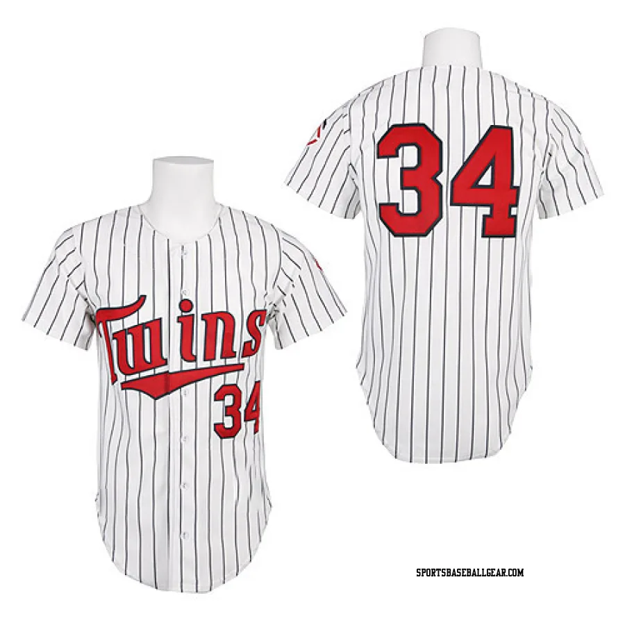 Kirby Puckett Men's Minnesota Twins White Authentic 1991 Throwback Jersey