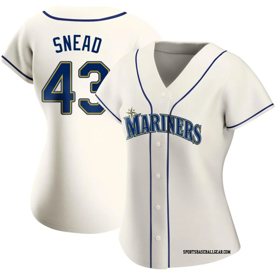 Kirby Snead Women's Seattle Mariners Cream Authentic Alternate Jersey