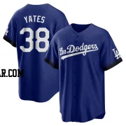 Kirby Yates Men's Los Angeles Dodgers Royal Replica 2021 City Connect Jersey