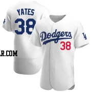 Kirby Yates Men's Los Angeles Dodgers White Authentic Home Jersey