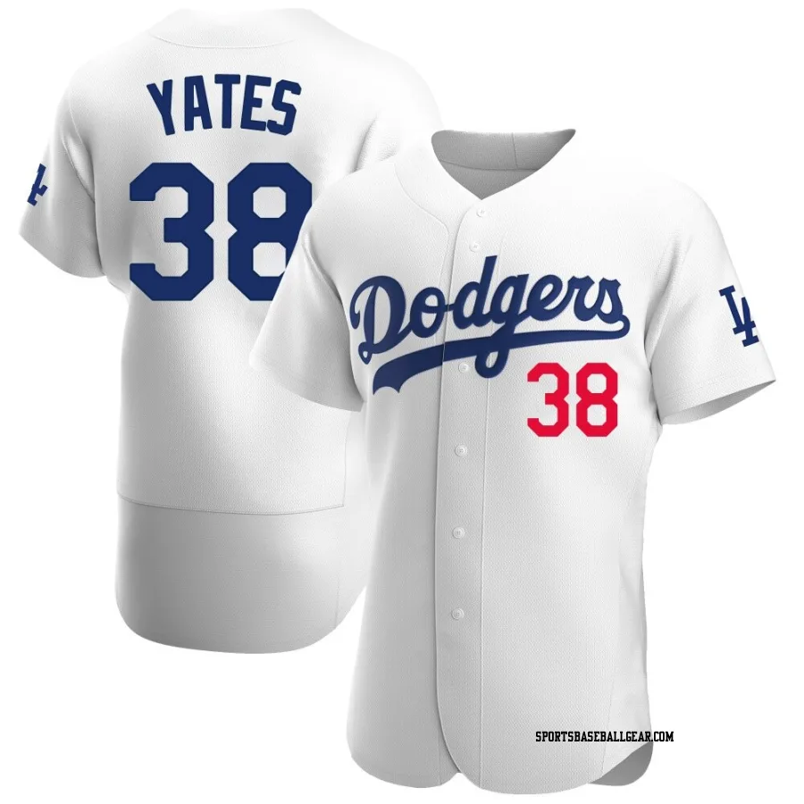 Kirby Yates Men's Los Angeles Dodgers White Authentic Home Jersey