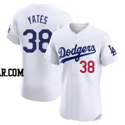 Kirby Yates Men's Los Angeles Dodgers White Elite Home Jersey