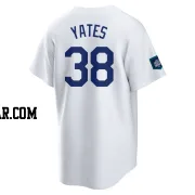 Kirby Yates Men's Los Angeles Dodgers White Replica 2024 World Tour Seoul Series Home Jersey