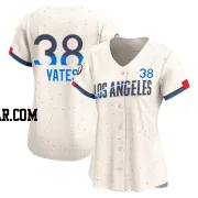 Kirby Yates Women's Los Angeles Dodgers Cream Limited 2024 City Connect Jersey